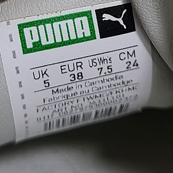 Puma‎ Basket Platform Reset Women's Size 7.5 Gray Suede Sneakers - Picture 8 of 10